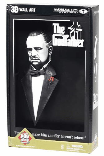 McFarlane 3D Movie Poster The Godfather Display