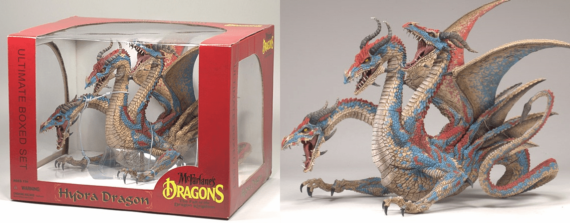 McFarlane Dragons The Fall of the Dragon Kingdom Hydra Dragon Box Set
