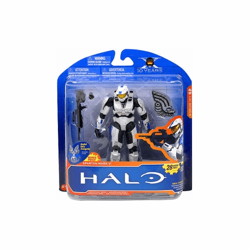 McFarlane Halo 10th Anniversary White Spartan Mark VI Figure