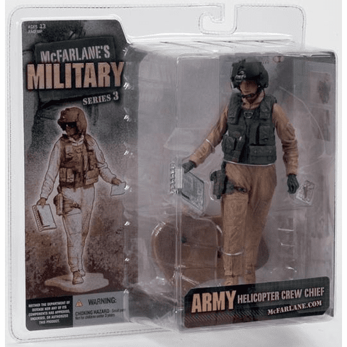 McFarlane Military Army Helicopter Crew Chief Female Caucasian Figure