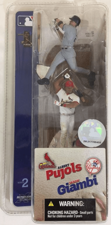 McFarlane MLB 3" Jason Giambi & Albert Pujols Figures