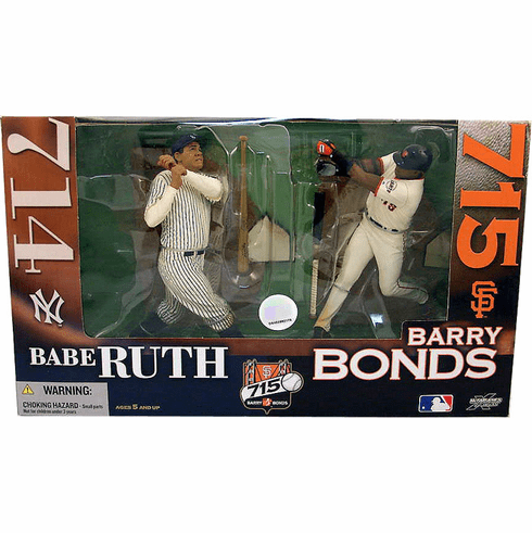 McFarlane MLB Babe Ruth and Barry Bonds Figure Box Set
