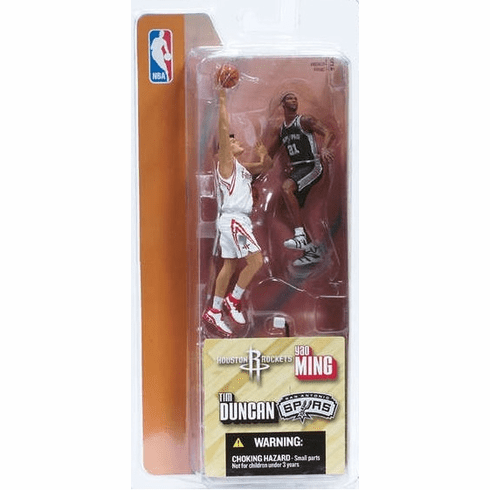 McFarlane NBA 3" Yao Ming & Tim Duncan Figures