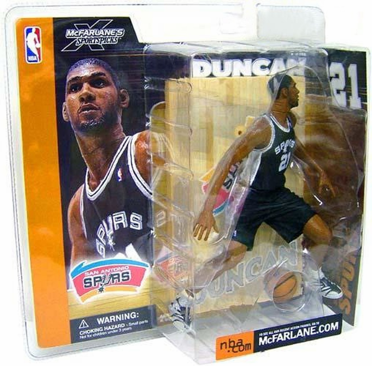 McFarlane NBA Series 1 San Antonio Spurs Tim Duncan Figure