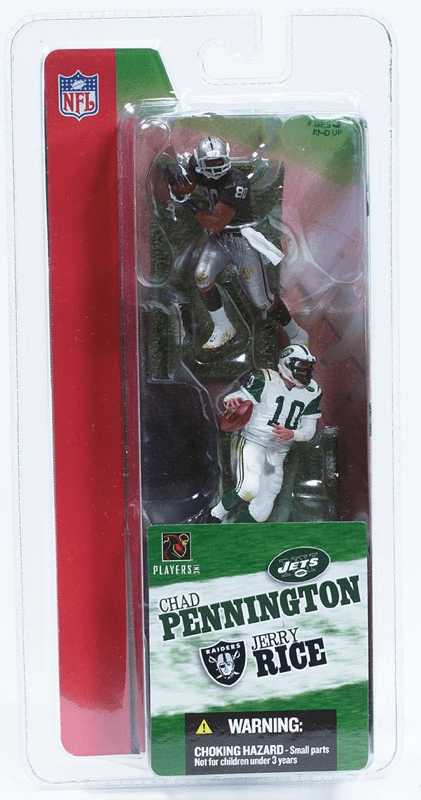McFarlane NFL 3" Chad Pennington and Jerry Rice Figures