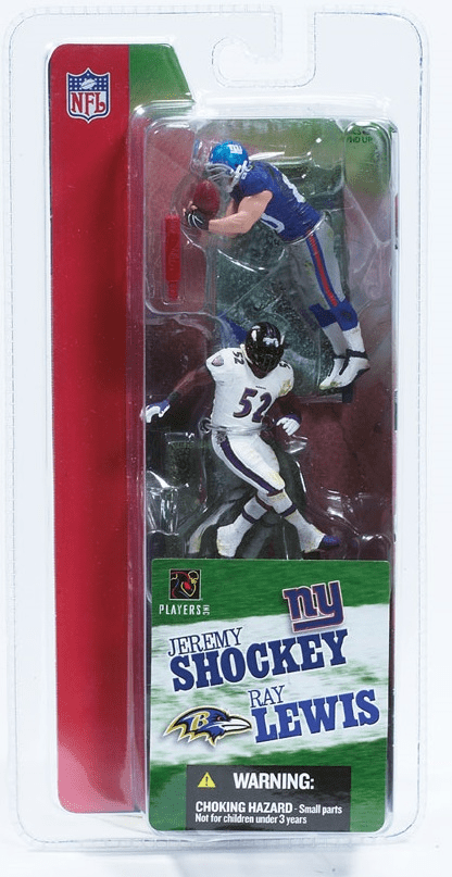 McFarlane NFL 3" Jeremy Shockey and Ray Lewis Figures