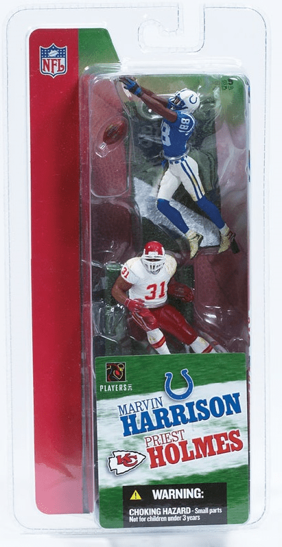 McFarlane NFL 3" Marvin Harrison and Priest Holmes Figures
