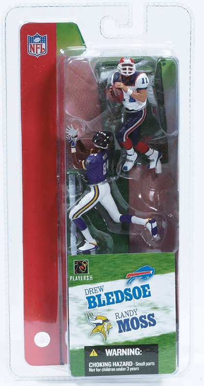 McFarlane NFL 3" Randy Moss and Drew Bledsoe Figures