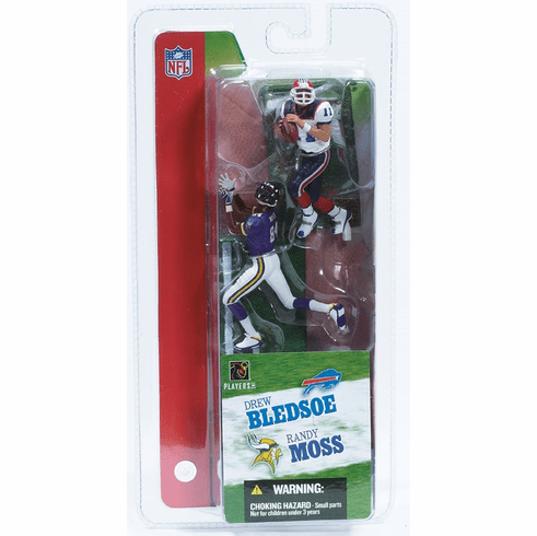 McFarlane NFL 3" Randy Moss and Drew Bledsoe Figures