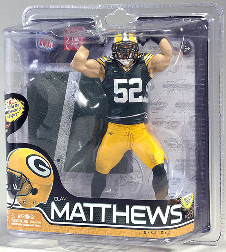 McFarlane NFL Series 28 Green Bay Packers Clay Matthews Figure