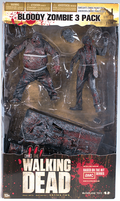 McFarlane The Walking Dead Bloody Zombie 3 Pack