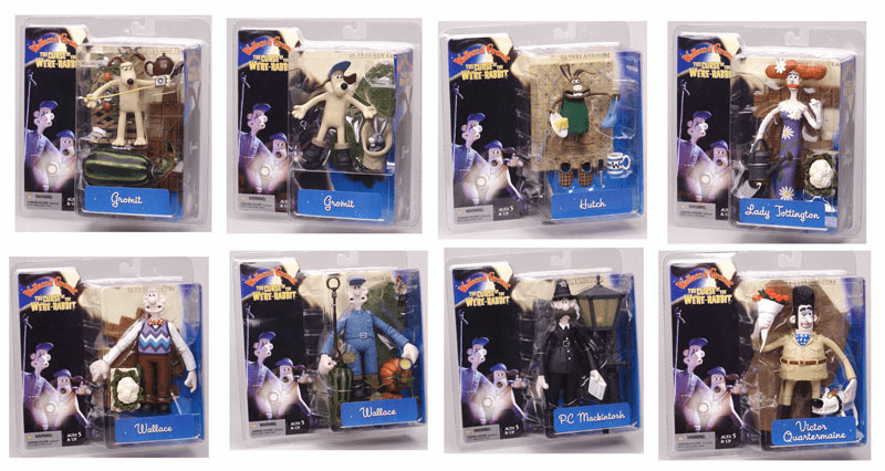 McFarlane Wallace & Gromit Curse of the Were-Rabbit Action Figure Set
