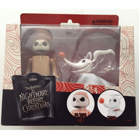Medicom Nightmare Before Christmas Pajama Jack & Zero Kubrick Figure Set