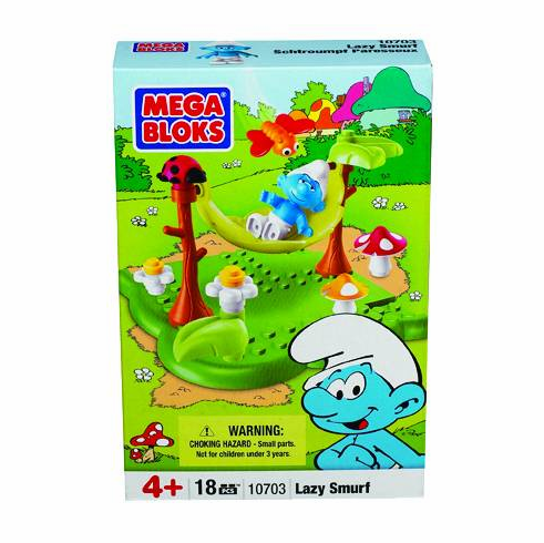 Mega Bloks Smurfs Lazy Smurf Set