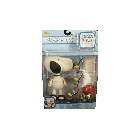 Memory Lane Toys Peanuts Charlie Brown Christmas Festive Snoopy Figure