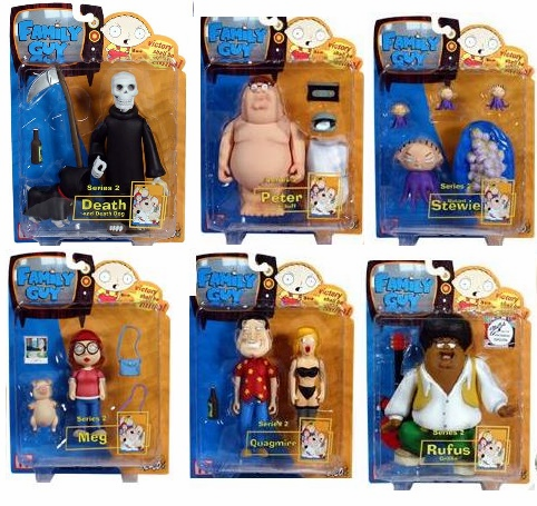Mezco Family Guy Series 2 Set with Death Skull Action Figure