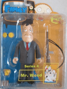 Mezco Family Guy Series 4 Mr. Weed in Blue Shirt Action Figure
