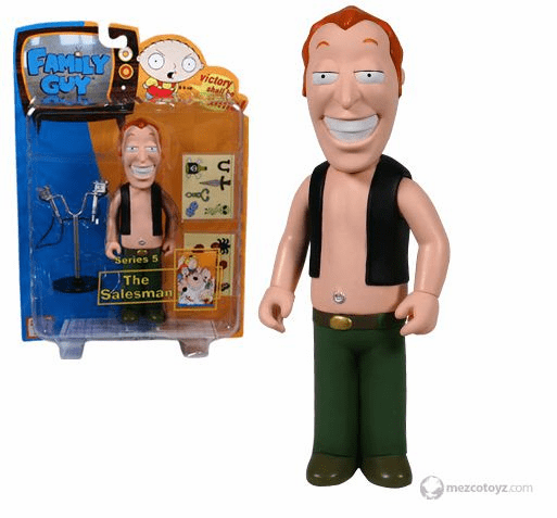 Mezco Family Guy Series 5 Salesman Tattoo Artist Action Figure