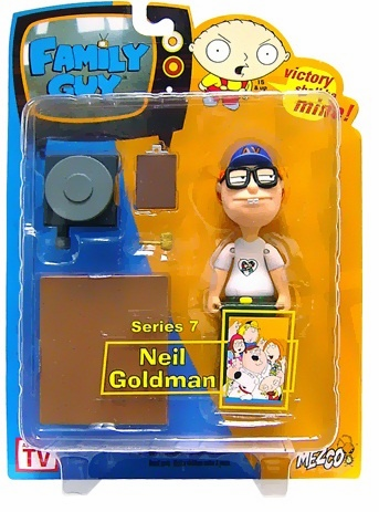 Mezco Family Guy Series 7 Neil Goldman White T-Shirt Action Figure