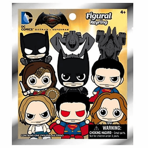 Monogram Batman vs. Superman Mystery 3D Figural Keychain Pack