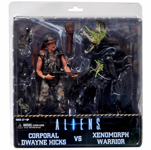 NECA Aliens Hicks v Battle Damaged Xenomorph Warrior Alien 2-Pack