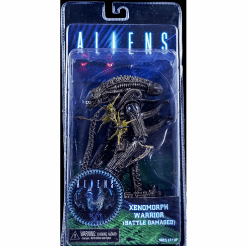 NECA Aliens Xenomorph Warrior Battle Damaged Brown Figure