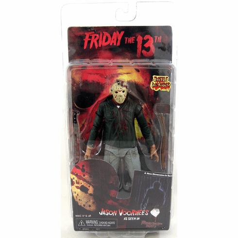 NECA Friday The 13th Battle Damage Jason Voorhees Action Figure