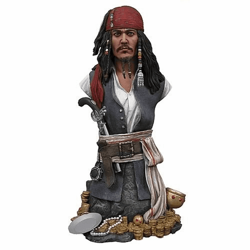 NECA Pirates of the Caribbean Jack Sparrow Mini Bust