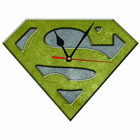 NECA Superman Logo Metal Wall Clock