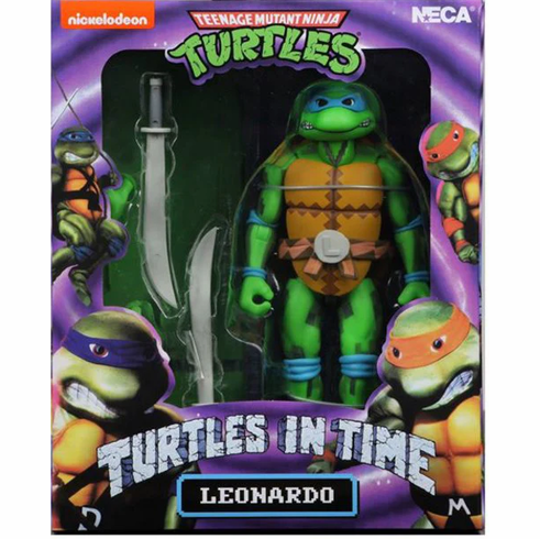 Nickelodeon NECA Teenage Mutant Ninja Turtles Turtles In Time Leonardo Figure