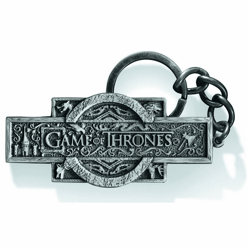 Noble Collection Game of Thrones Logo Metallic Key Chain