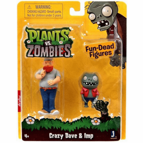 Plants vs. Zombies Crazy Dave & Imp Figure Set