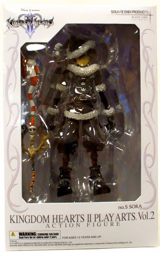 Play Arts Kingdom Hearts 2 Sora Xmas Town Action Figure