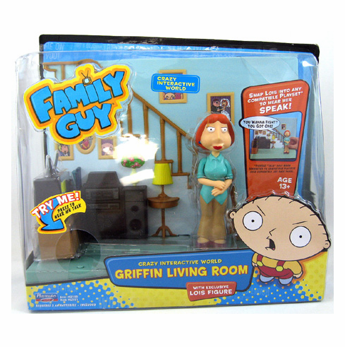 Playmates Family Guy Griffin Living Room Playset