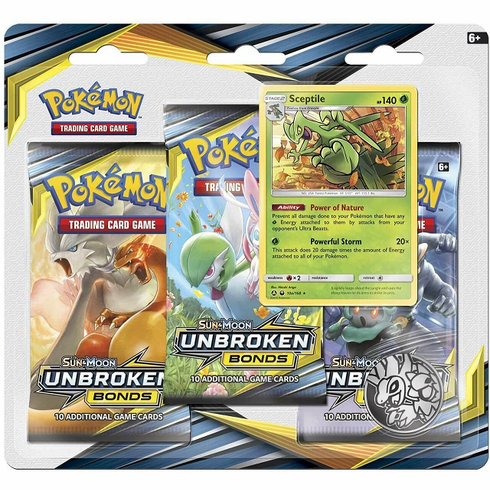 Pokemon Sun & Moon Unbroken Bonds Sceptile 3-Pack