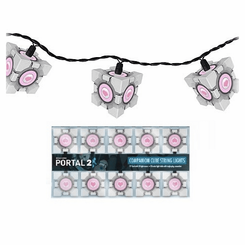 Portal Companion Cube String Lights