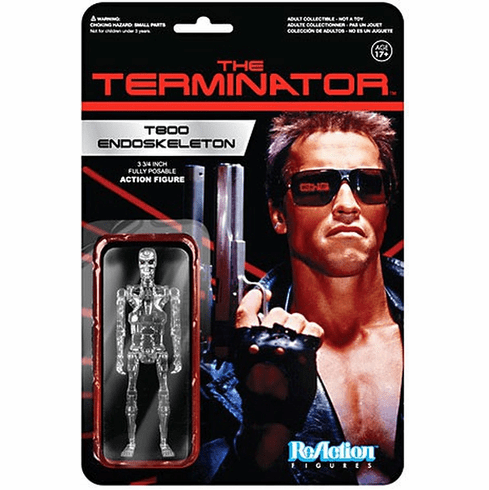 ReAction The Terminator Chrome T-800 Endoskeleton Figure