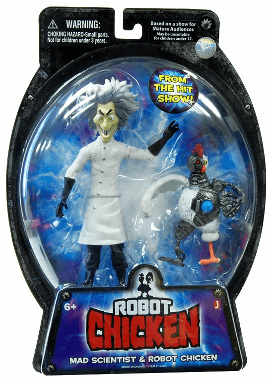 Robot Chicken Mad Scientist and Robot Chicken Figure Set