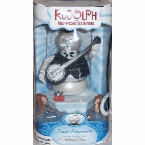 Rudolph the Red-Nosed Reindeer Talking Base Sam Snowman Figure