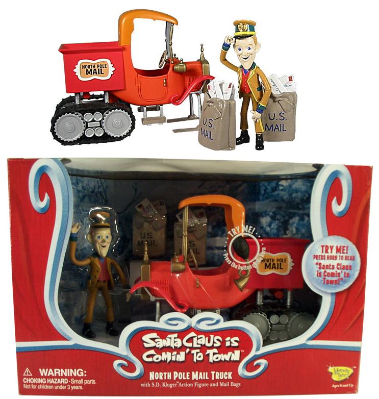 Santa Claus is Coming to Town North Pole Mail Truck Vehicle