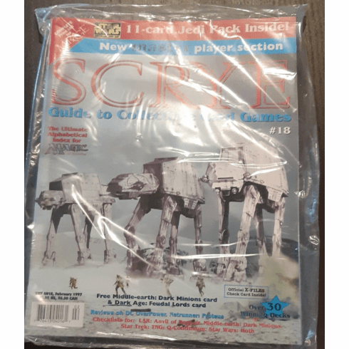 Scrye Magazaine #18 February 1997 Sealed with Promo Cards