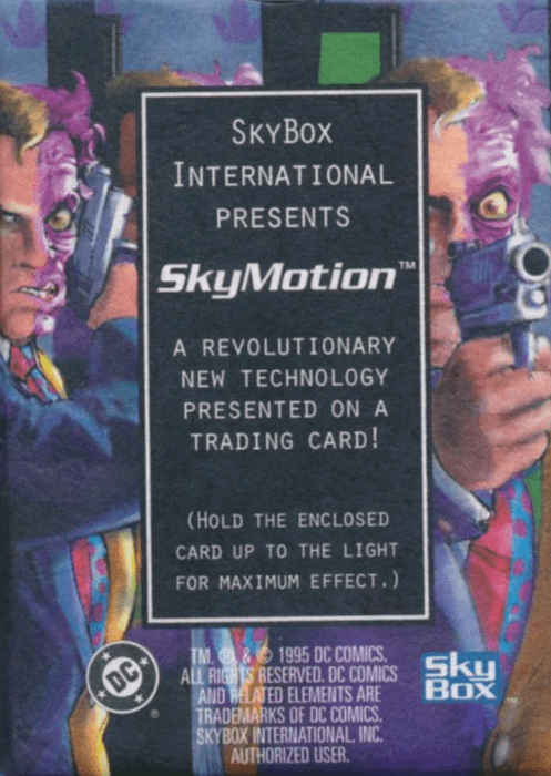 Skybox Skymotion DC Villains Two-Face Promotional Card