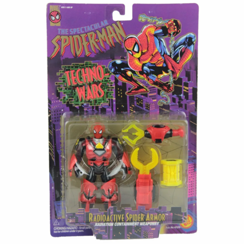 Spectacular Spider-Man Techno-Wars Radioactive Spider Armor Figure