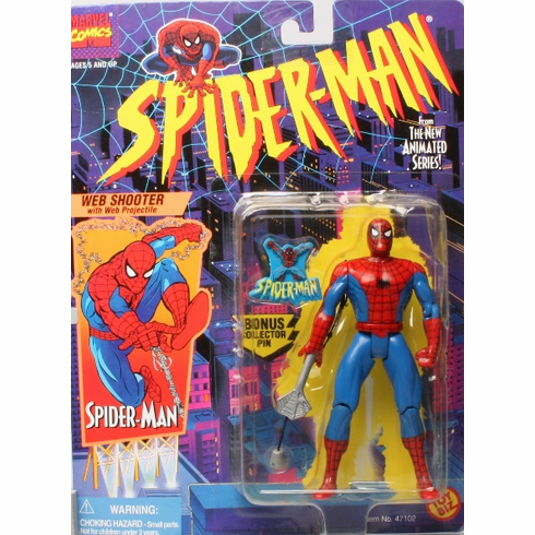 Spider-Man Animated Series Web Shooter Spider-Man Figure