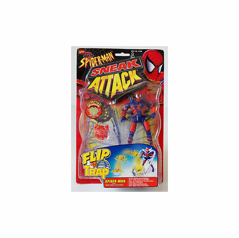 Spider-Man Sneak Attack Flip N Trap Spider-Man Figure