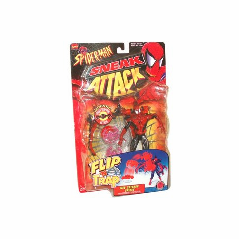 Spider-Man Sneak Attack Flip N Trap Web Catcher Spidey Figure