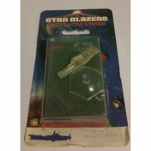 Star Blazers Fleet Battle System Gamilon Tri-Deck Carrier Miniature