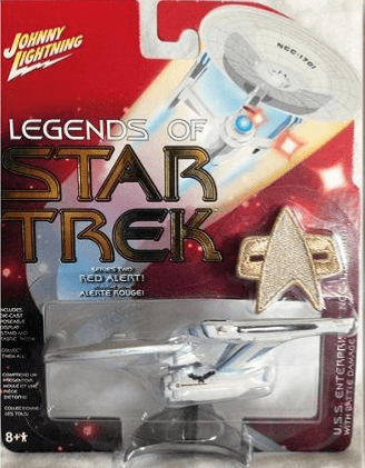 Star Trek Johnny Lightning USS Enterprise NCC-1701 Refit Battle Damage