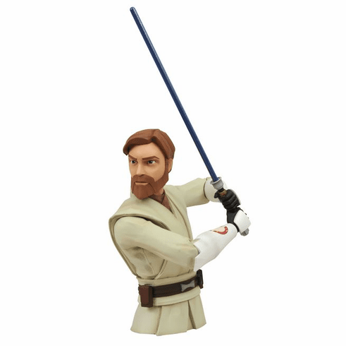 Star Wars Clone Wars Obi-Wan Kenobi Bust Coin Bank