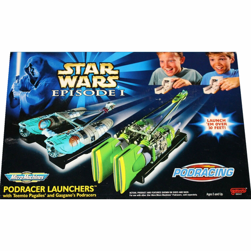 Star Wars Micro Machines Episode I Podracer Launchers Set